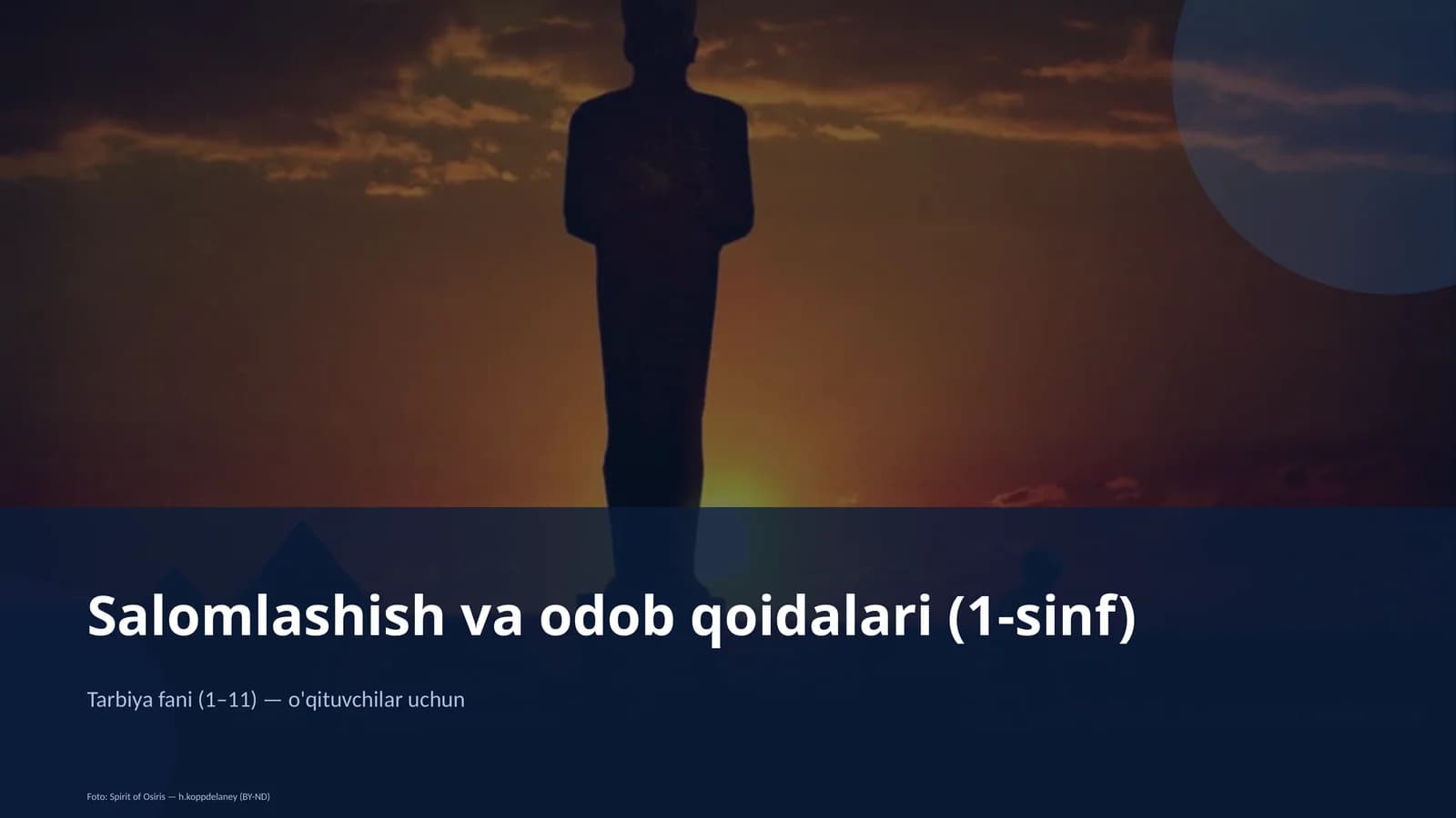 Salomlashish va odob qoidalari (1-sinf)