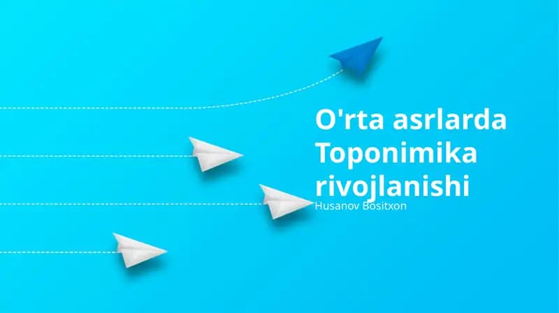 O'rta asrlarda Toponimika rivojlanishi