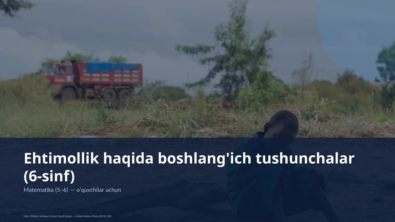 Ehtimollik haqida boshlang'ich tushunchalar (6-sinf)