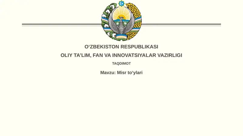 Misrto'ylari