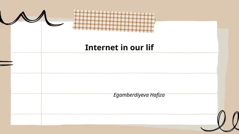 Internet in our lif