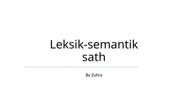 Leksik-semantik sath