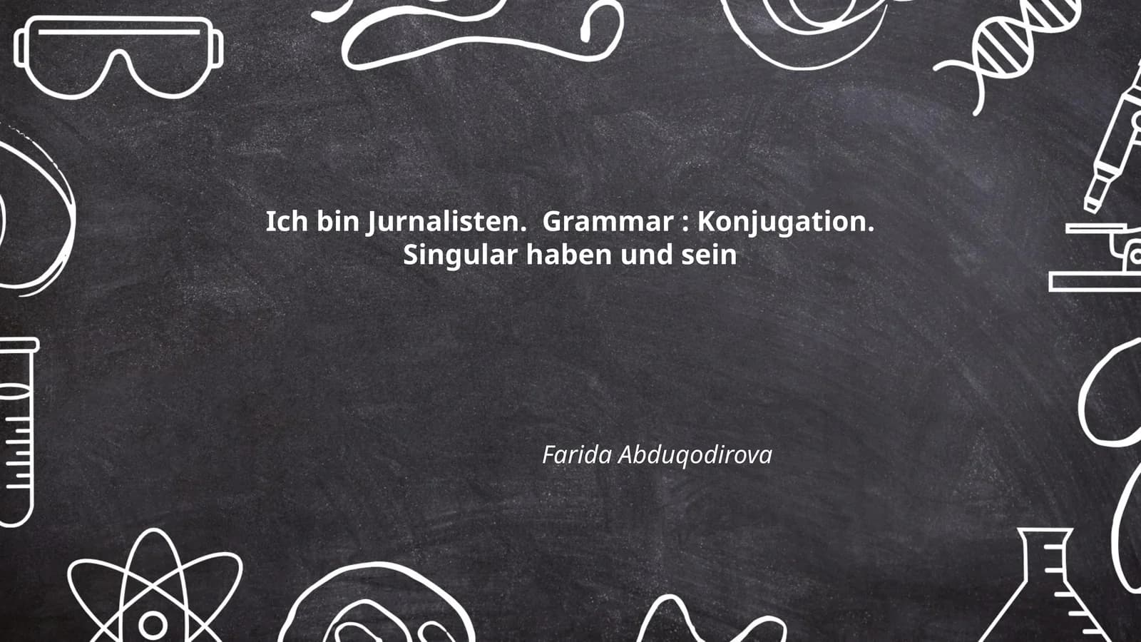 Konjugation im Präsens: "haben"