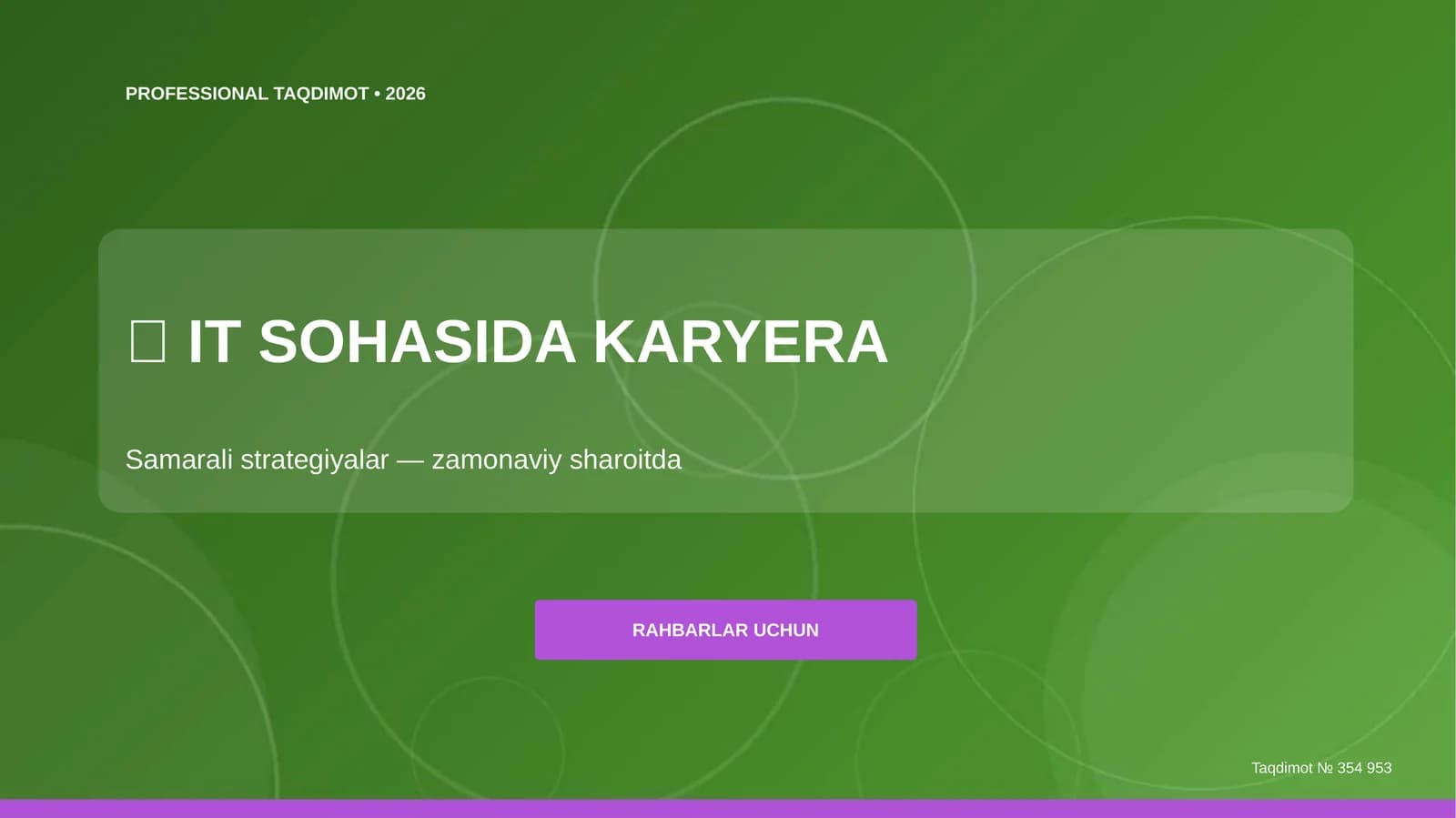 IT sohasida karyera: samarali strategiyalar
