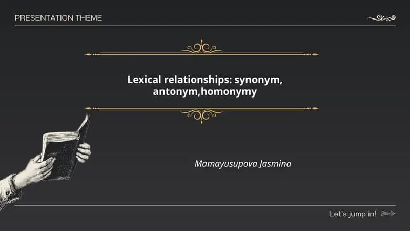 Synonymy