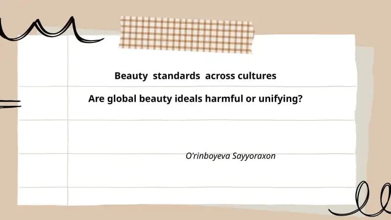 Beauty standards across cultures