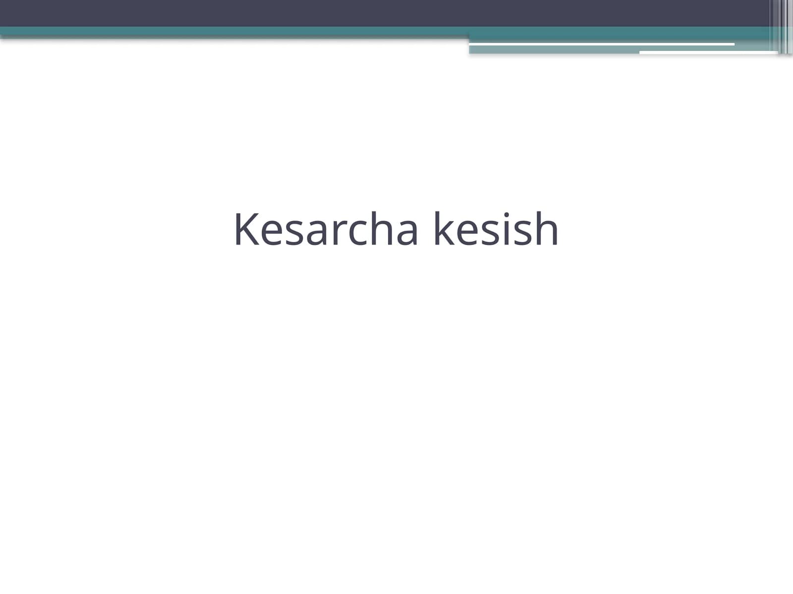Kesarcha kesish