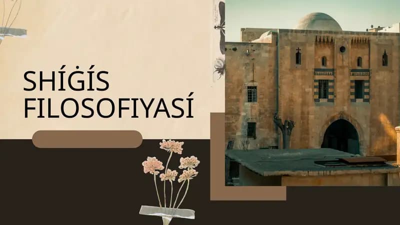 Shıġıs filosofiyası slayd