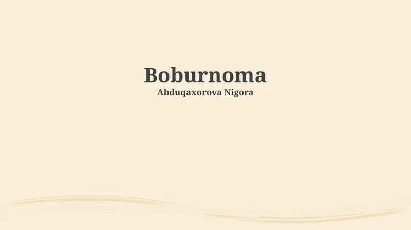 Boburnoma