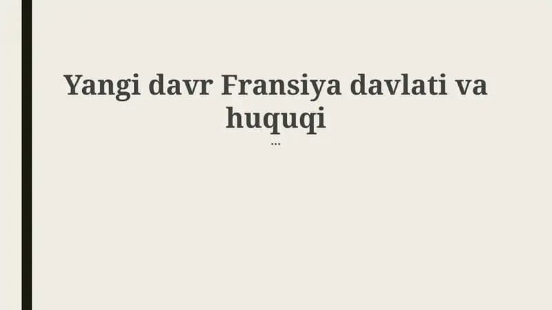Tarixiy kontekst va konstitutsiyaviy o'zgarishlar