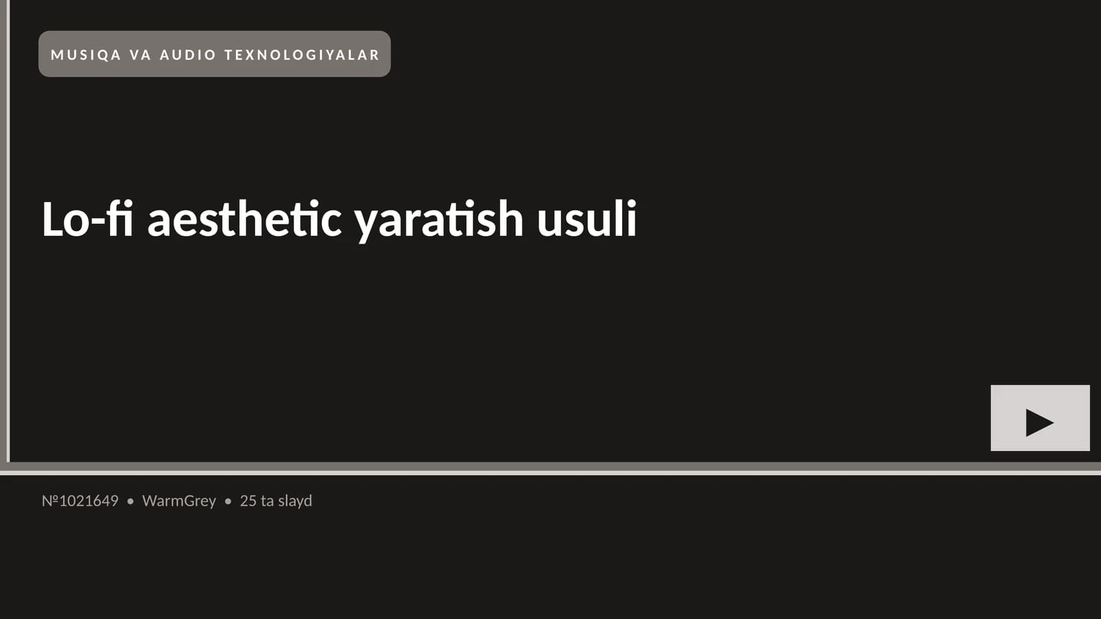 Lo-fi aesthetic yaratish usuli