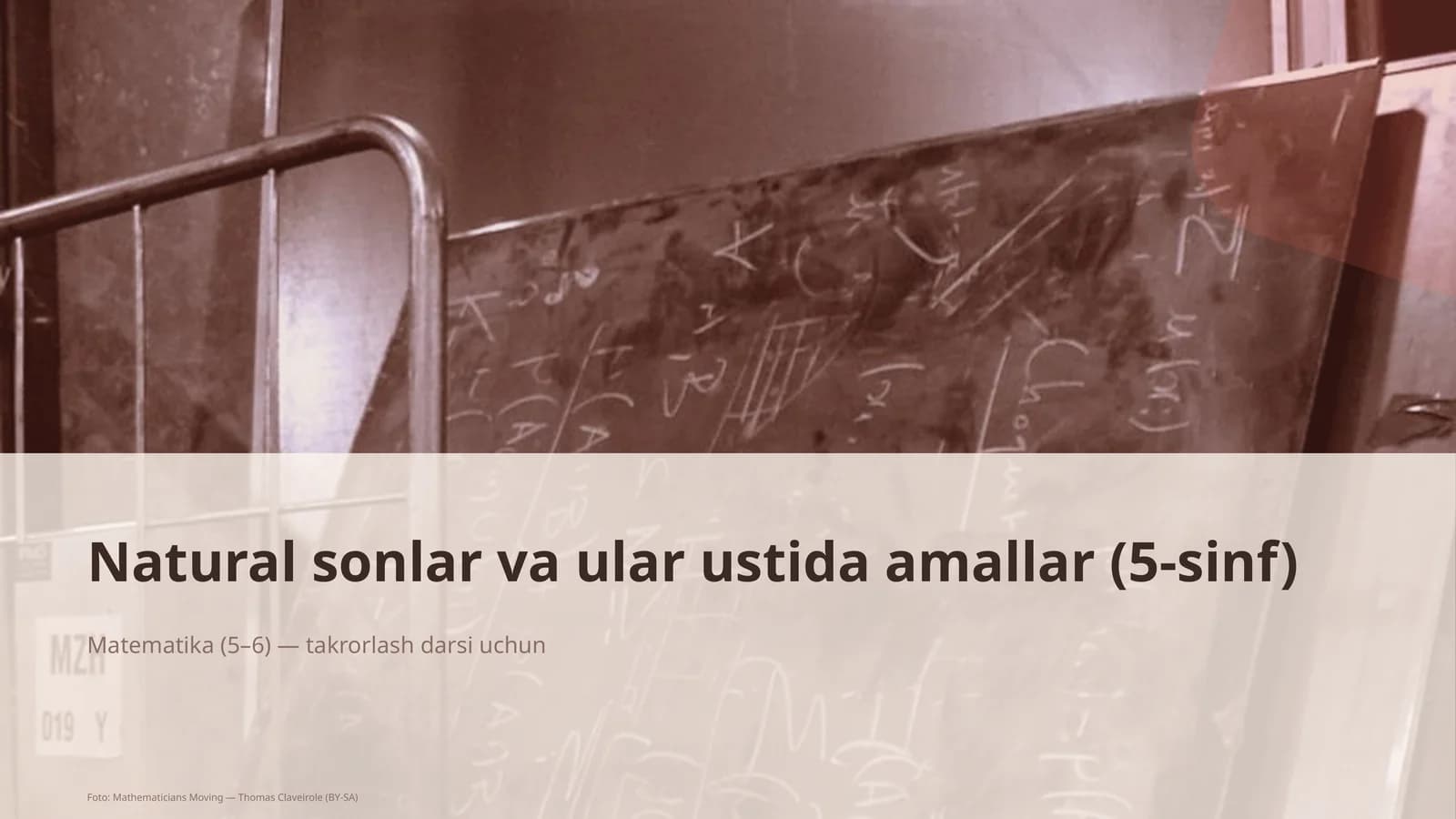 Natural sonlar va ular ustida amallar (5-sinf)