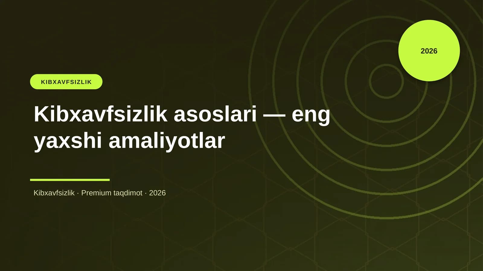 Kibxavfsizlik asoslari