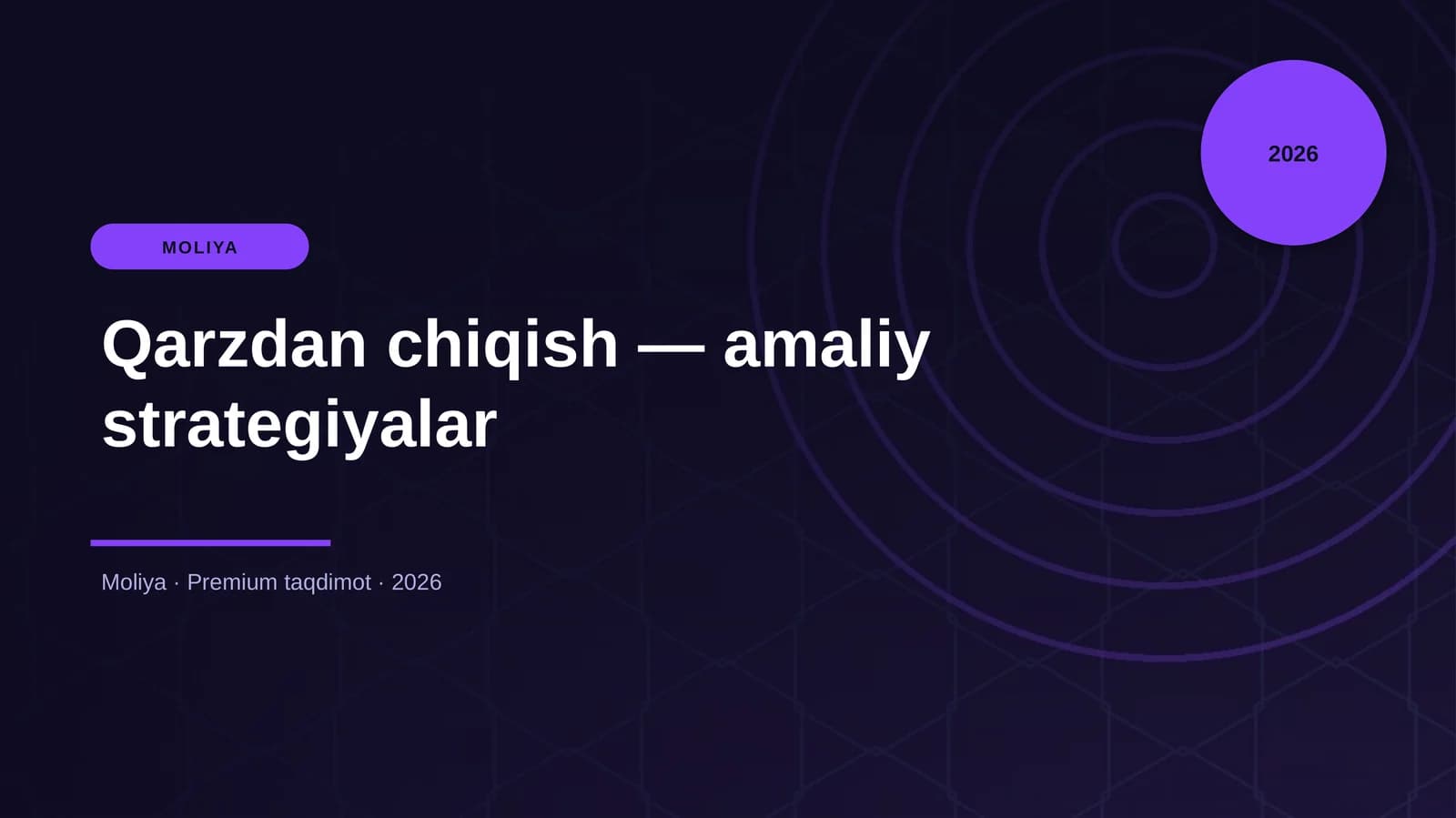 Qarzdan chiqish — amaliy strategiyalar