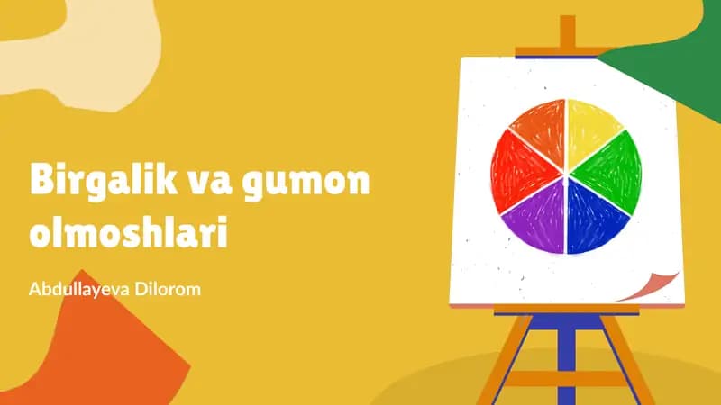 Birgalik va gumon olmoshlari