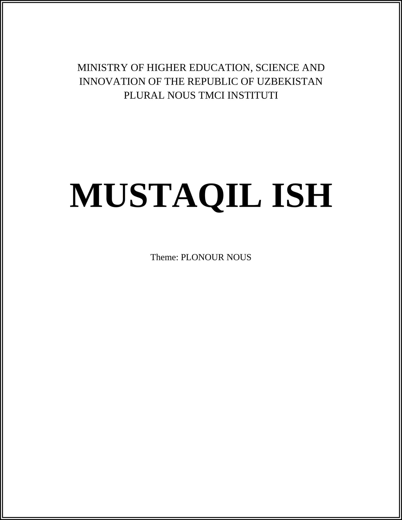 PLONOUR NOUS
