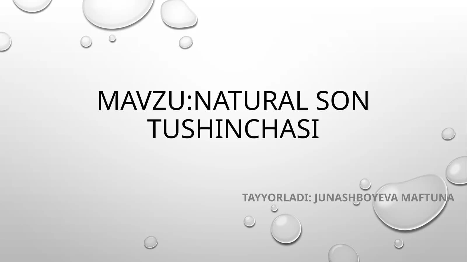 NATURAL SON TUSHINCHASI