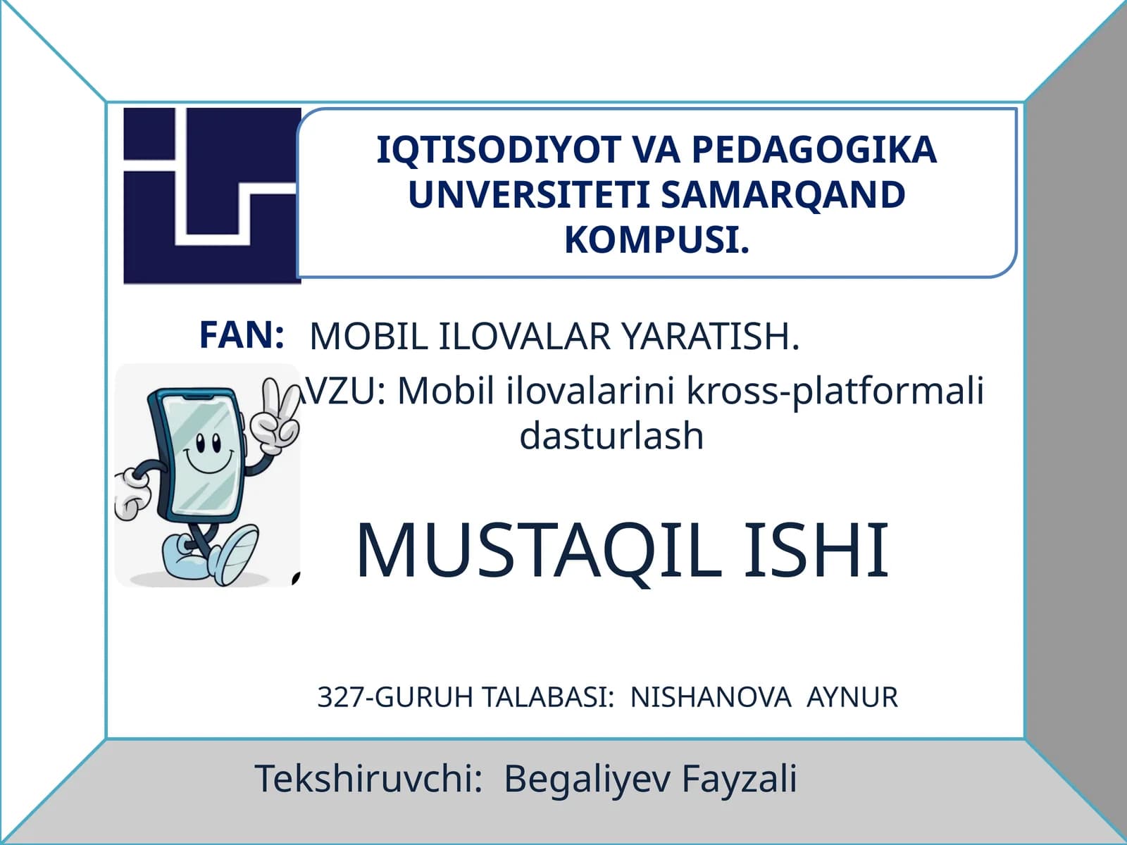Mobil ilovalar yaratish