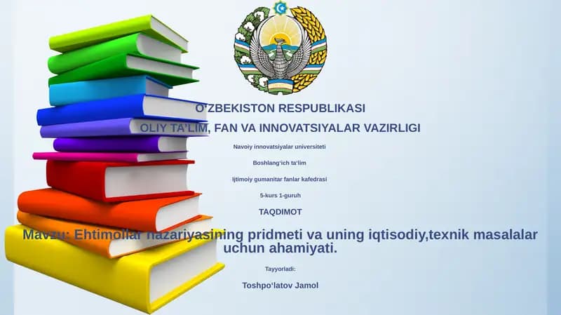 Ehtimollar nazariyasi