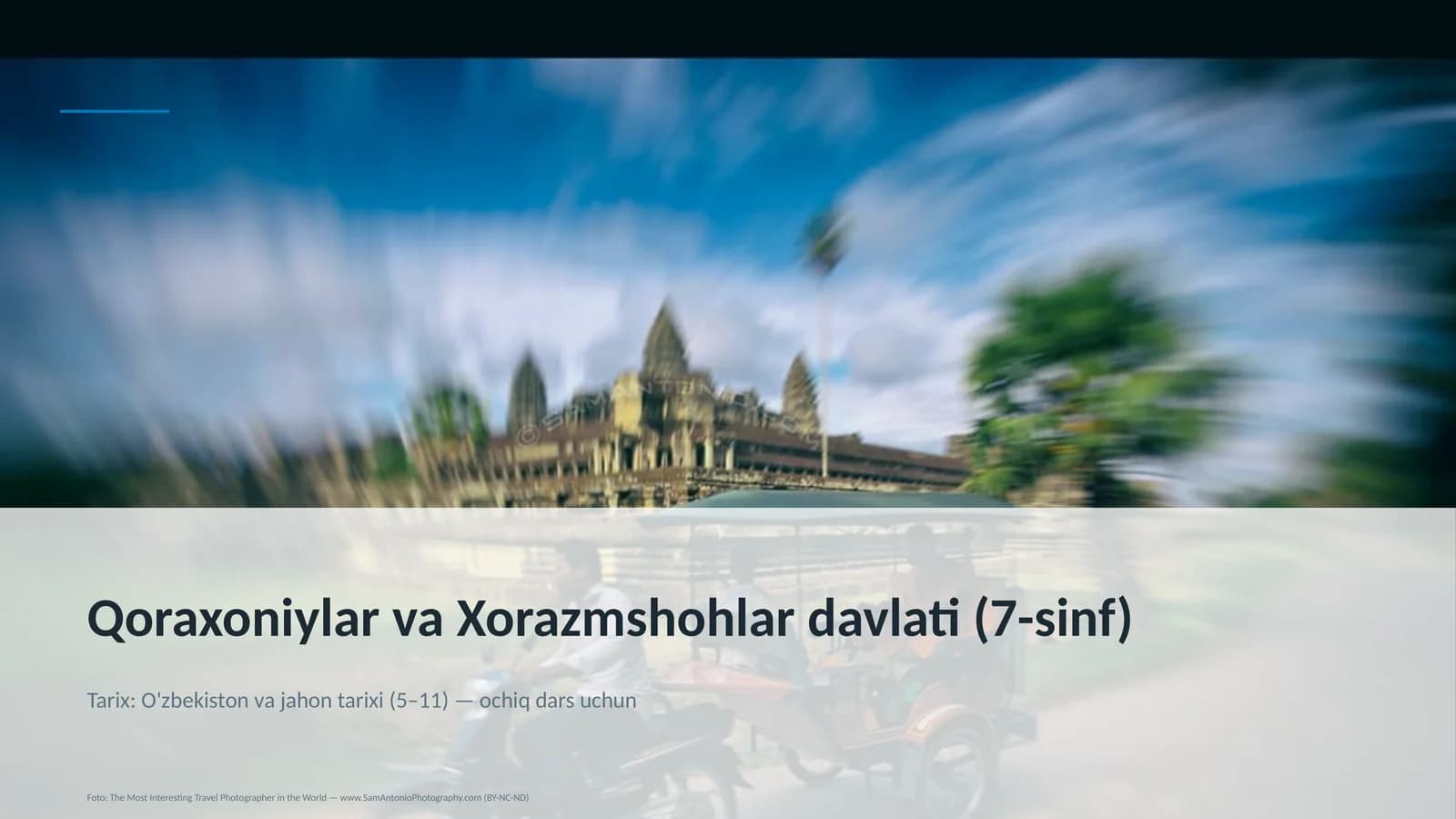 Qoraxoniylar va Xorazmshohlar davlati (7-sinf)