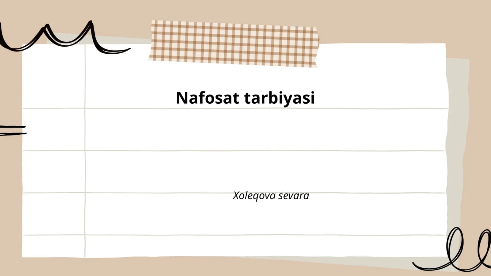 Nafosat tarbiyasi
