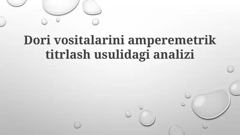 Amperometrik titrlash