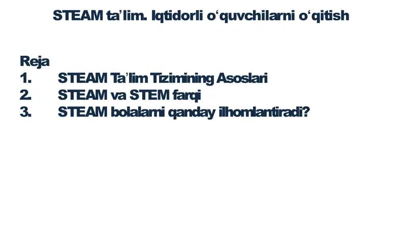 STEAM ta'lim