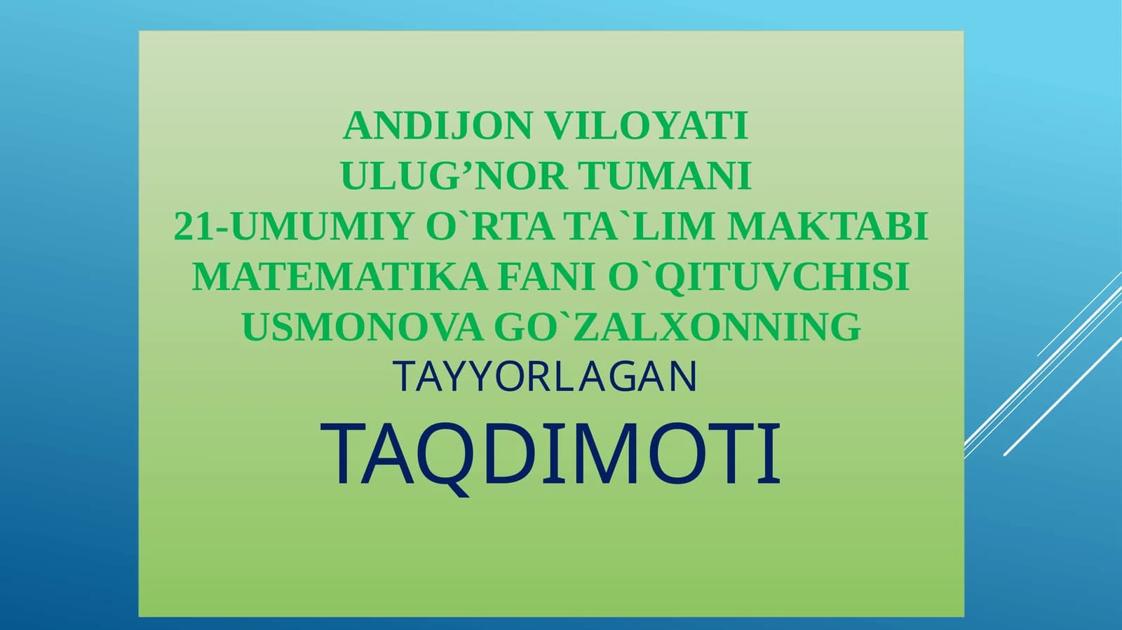 O`zbekmatematikolimlari