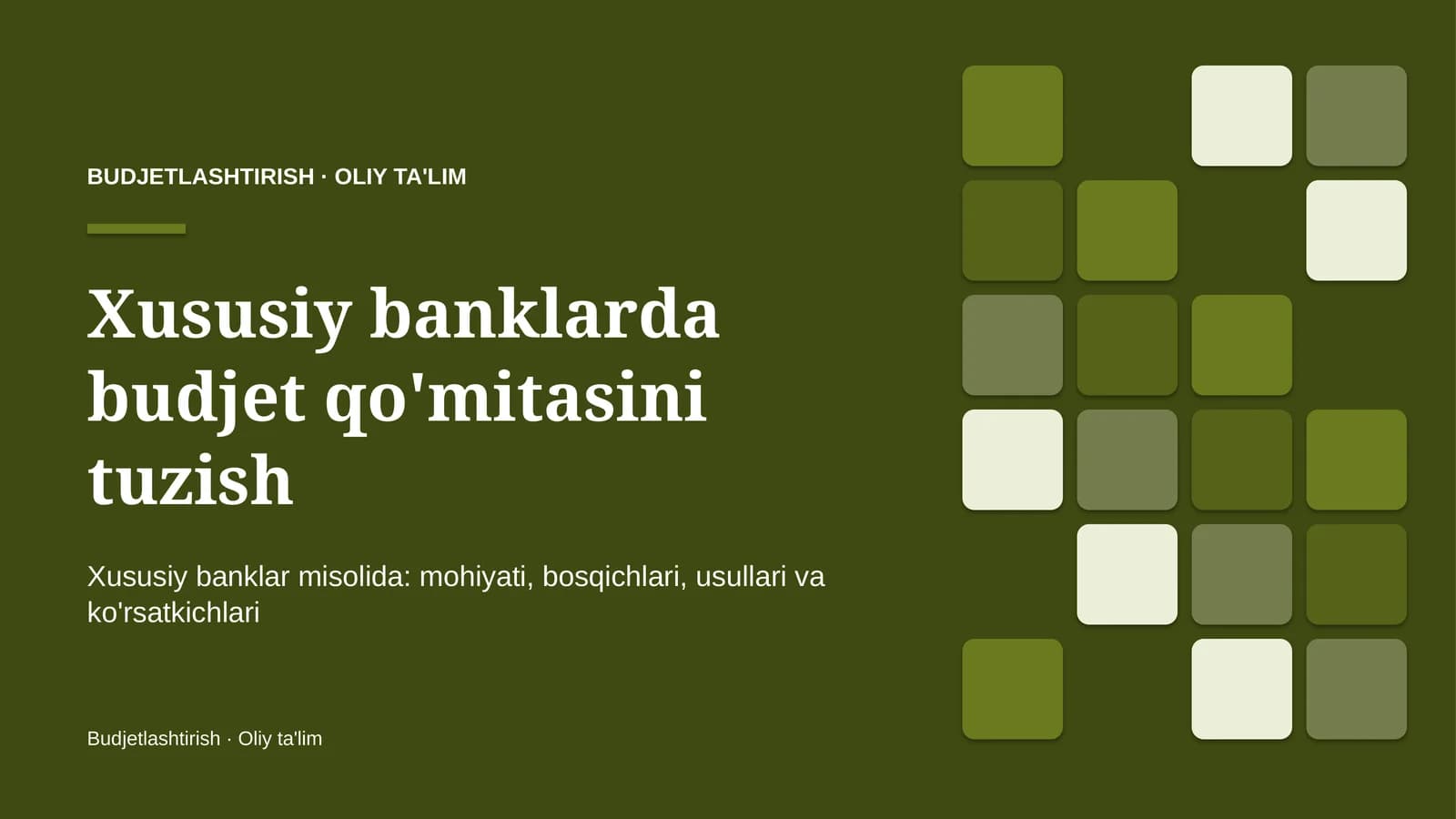xususiy banklarda budjet qo'mitasini tuzish 4462