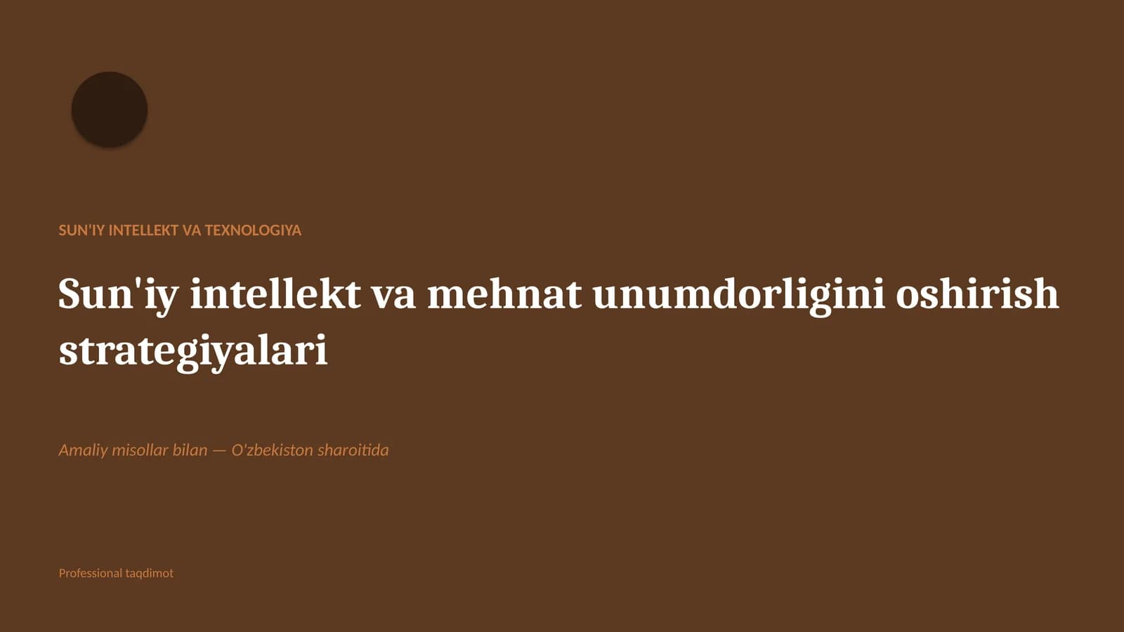 Sun'iy intellekt va texnologiya