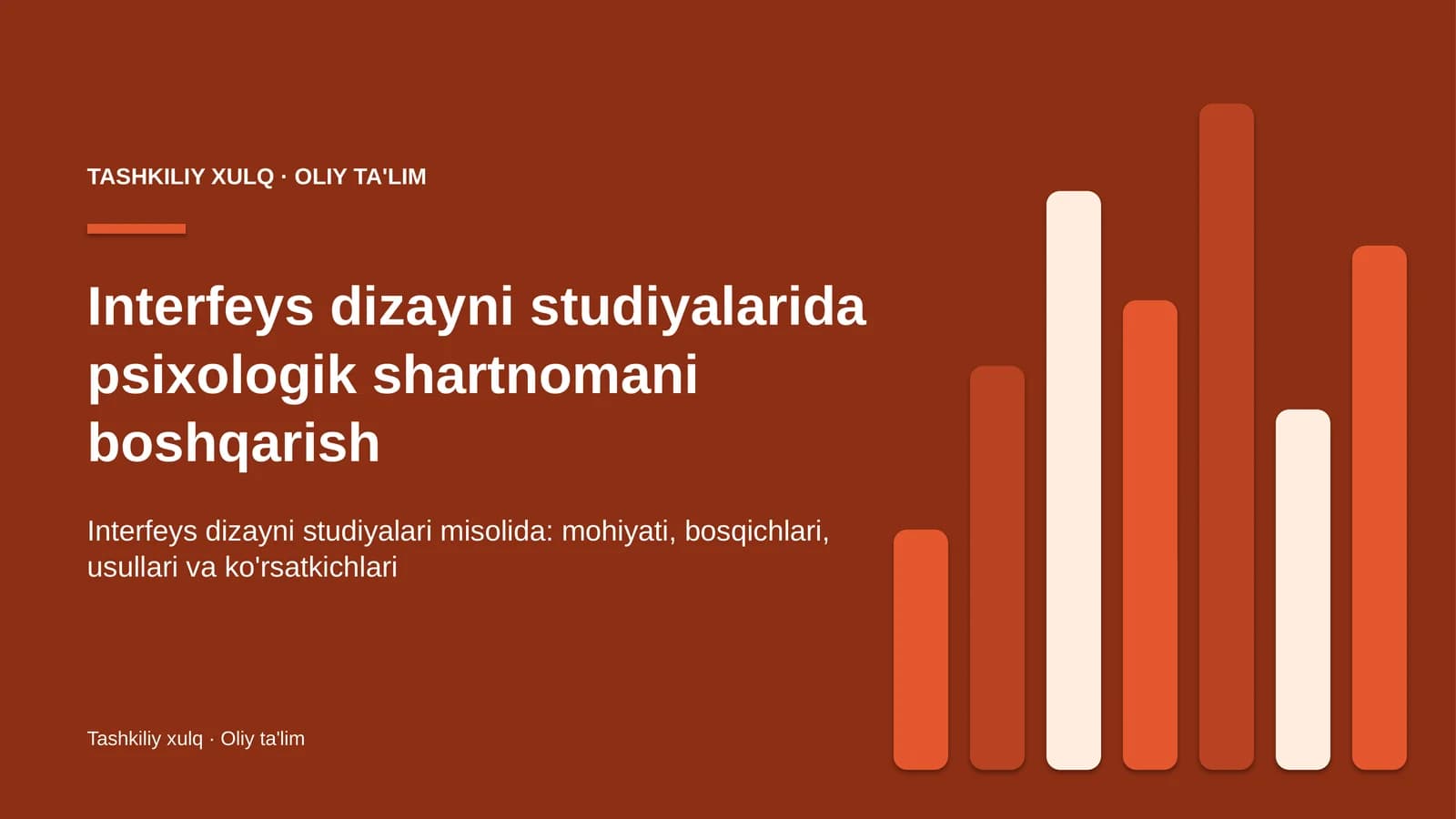 Interfeys dizayni studiyalarida psixologik shartnomani boshqarish