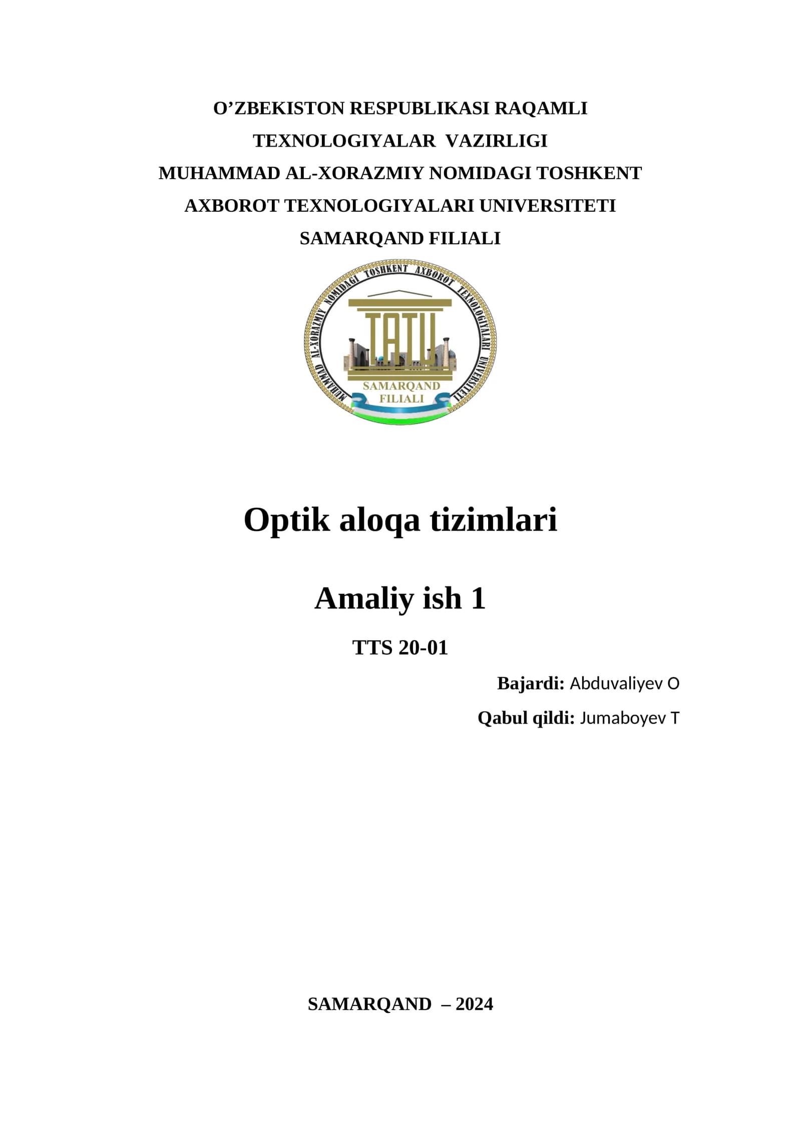 Optik aloqa tizimlari