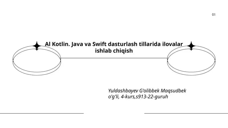 Al Kotlin. Java va Swift dasturlash tillarida ilovalar ishlab chiqish
