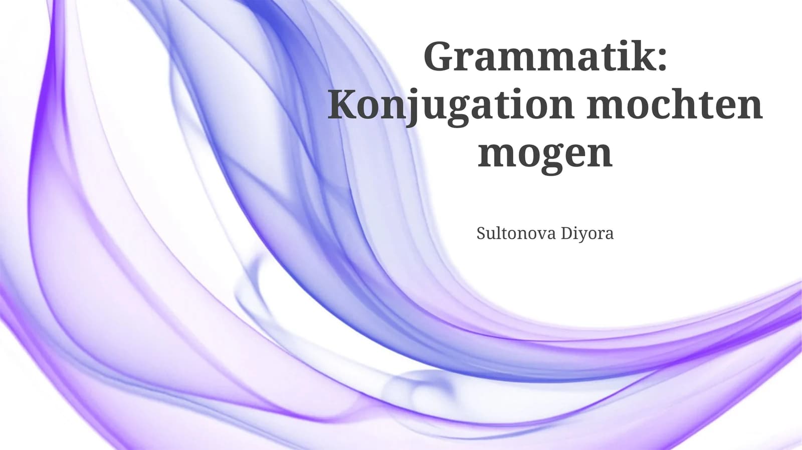 Konjugation mochten mogen