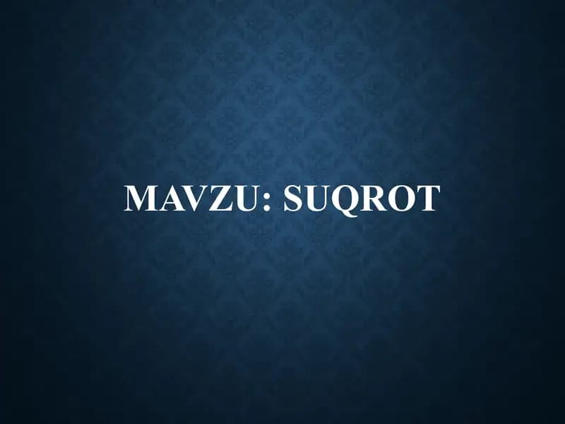SUQROT