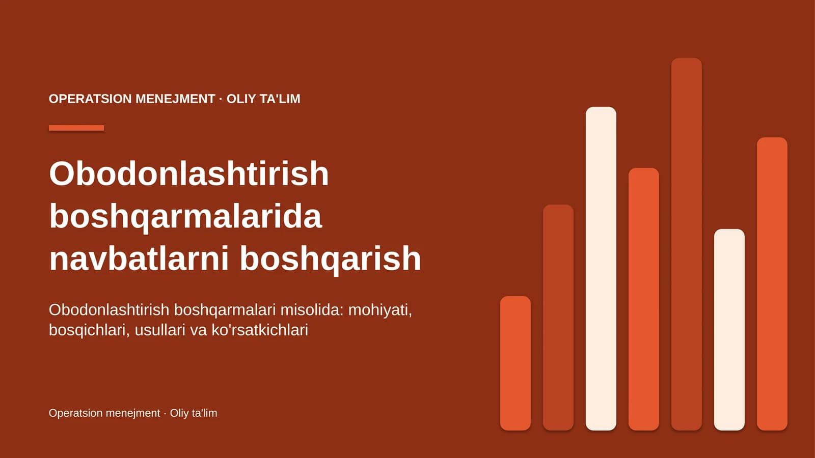 obodonlashtirish boshqarmalarida navbatlarni boshqarish 7296