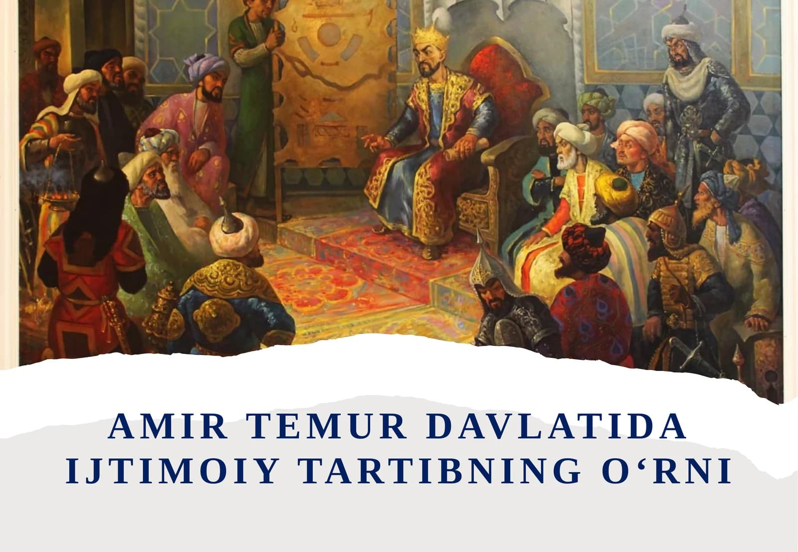 Amir Temur davlatidagi ijtimoiy tartib