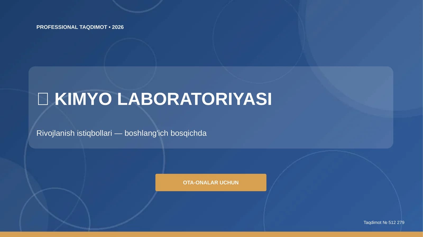 KIMYO LABORATORIYASI TAQDIMOT