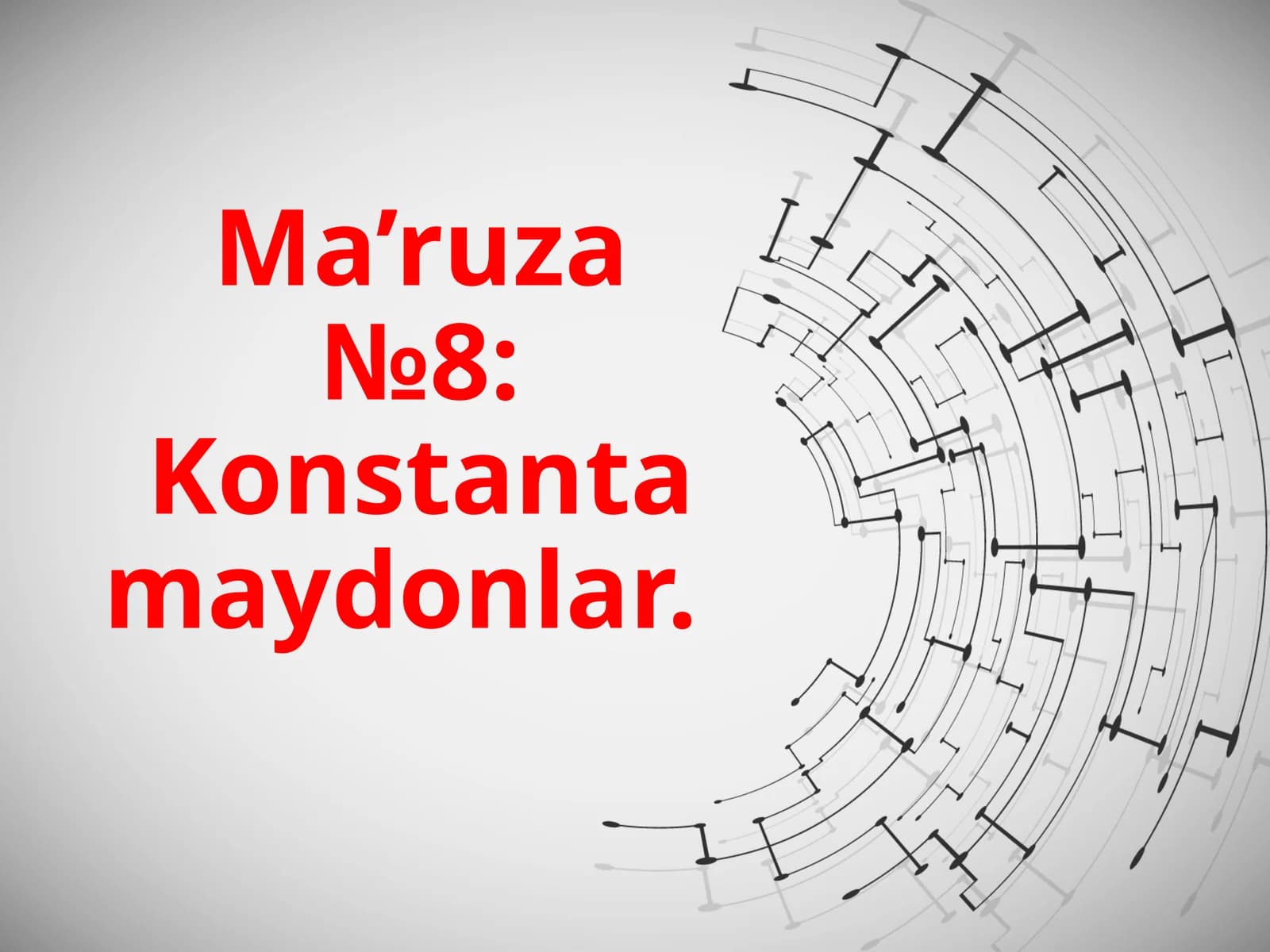 Konstanta maydonlar