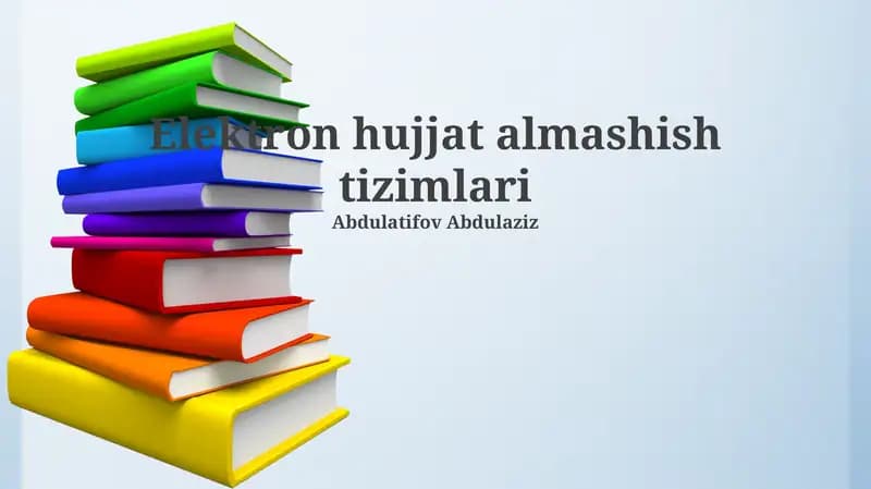 Elektron hujjat almashish tizimlari