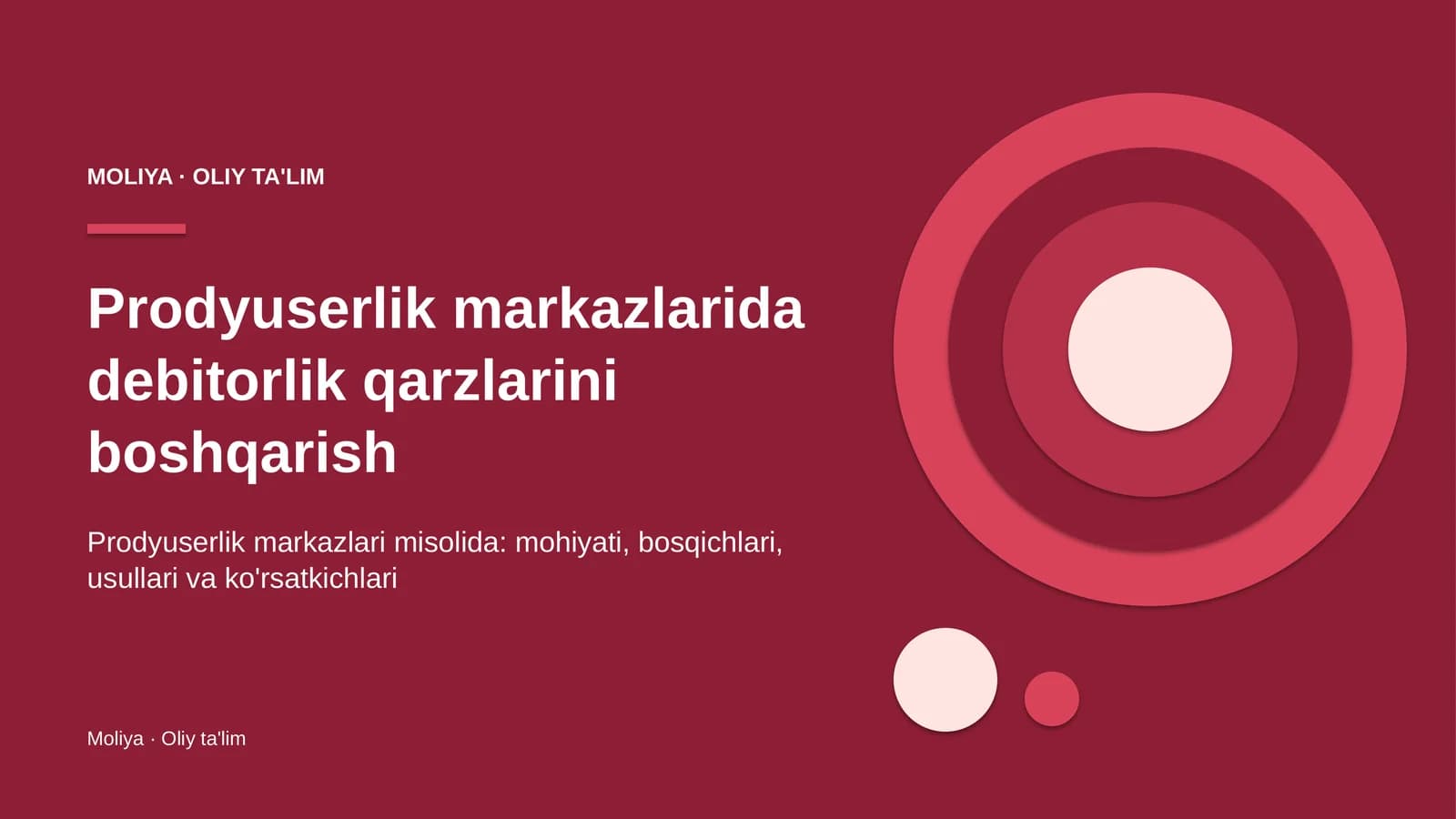 prodyuserlik markazlarida debitorlik qarzlarini boshqarish 2303
