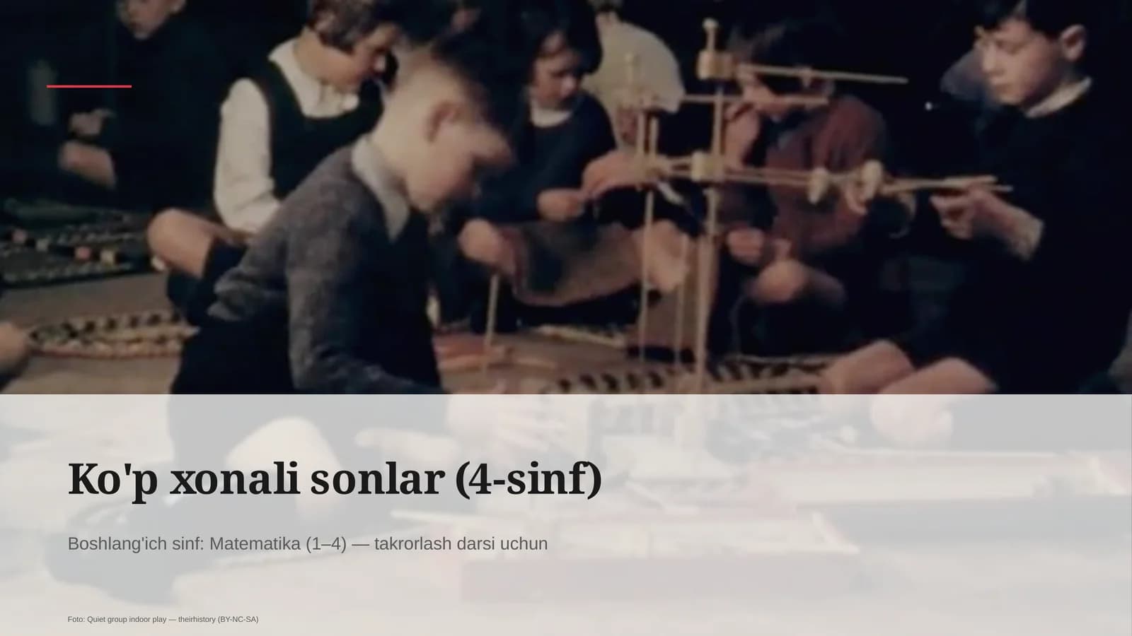Ko'p xonali sonlar (4-sinf)