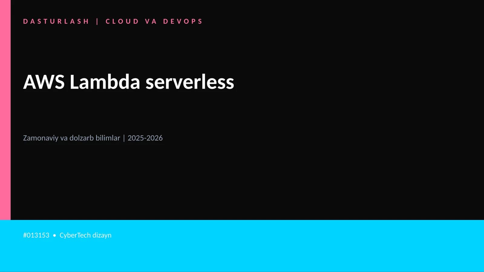 AWS Lambda serverless