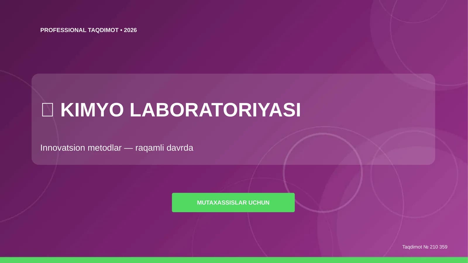 KIMYO LABORATORIYASI