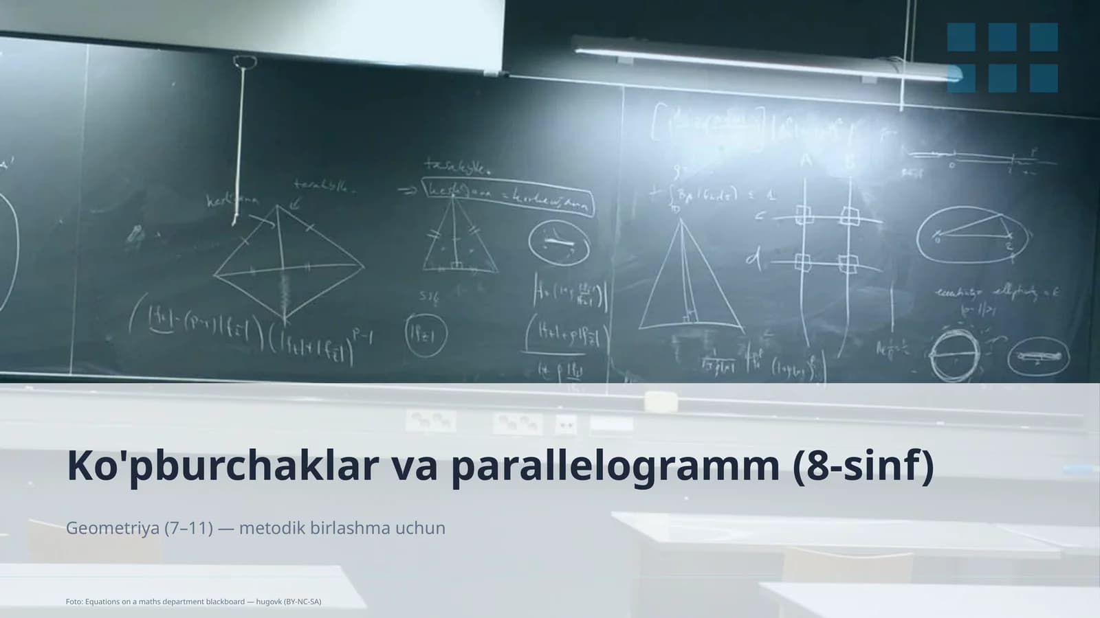 Ko'pburchaklar va parallelogramm (8-sinf)