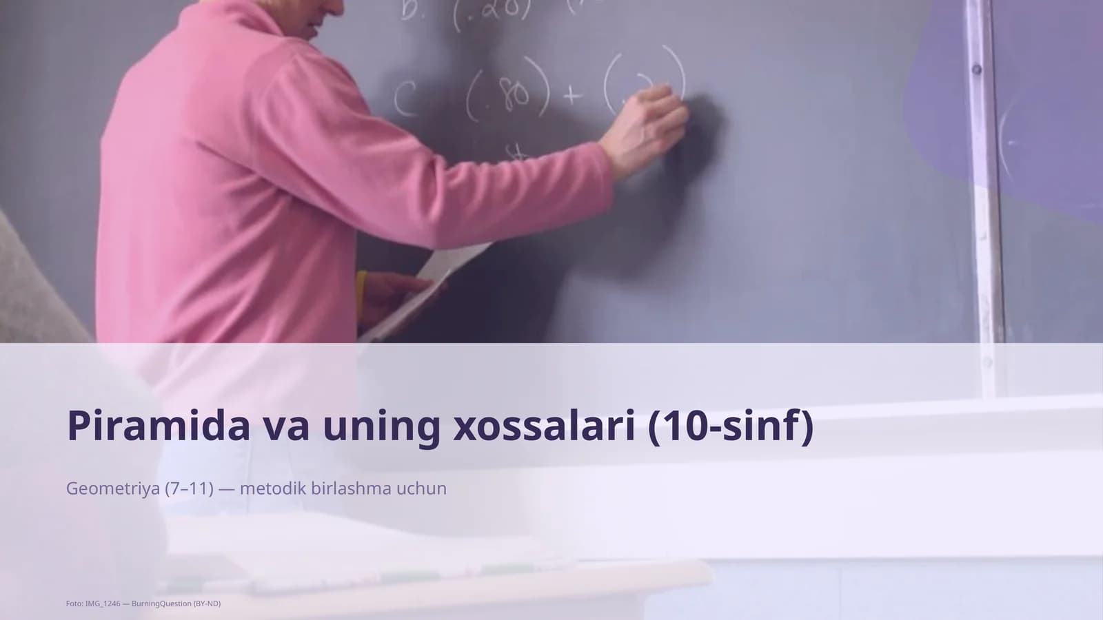 Piramida va uning xossalari (10-sinf)