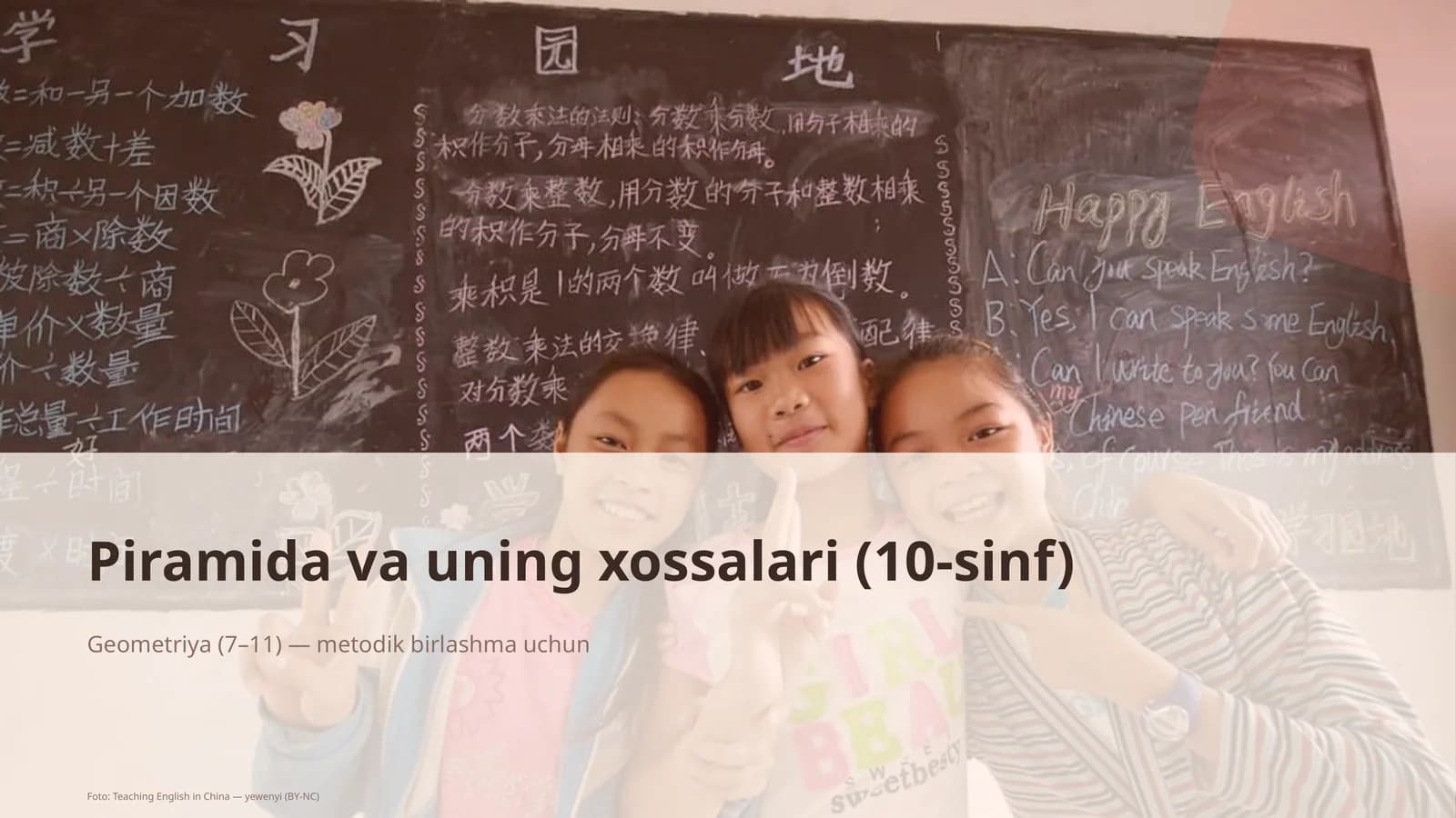 Piramida va uning xossalari (10-sinf)