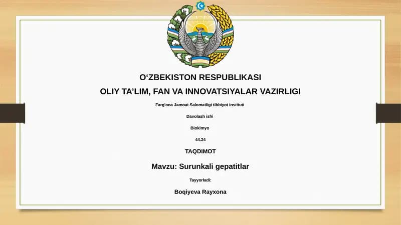 Surunkali gepatitlar