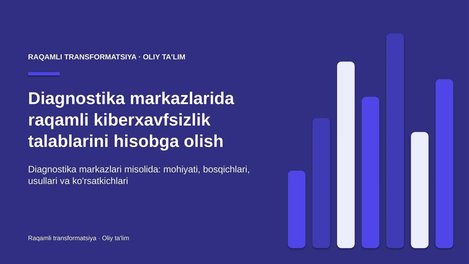 Raqamli transformatsiya · Oliy ta'lim