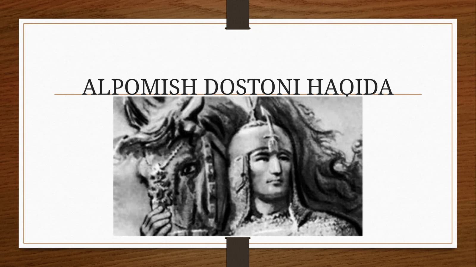ALPOMISH DOSTONI HAQIDA